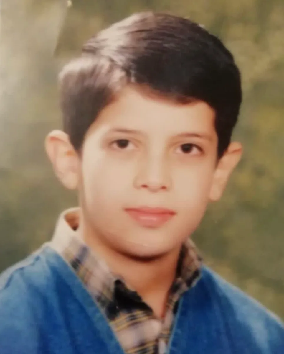 Ali Mohmmadzadeh as a child