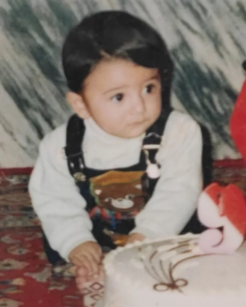 Alireza Ebrahimkhani as a child