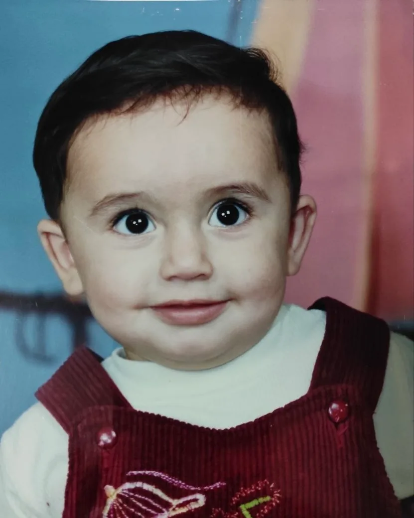 Amir Sani as a child