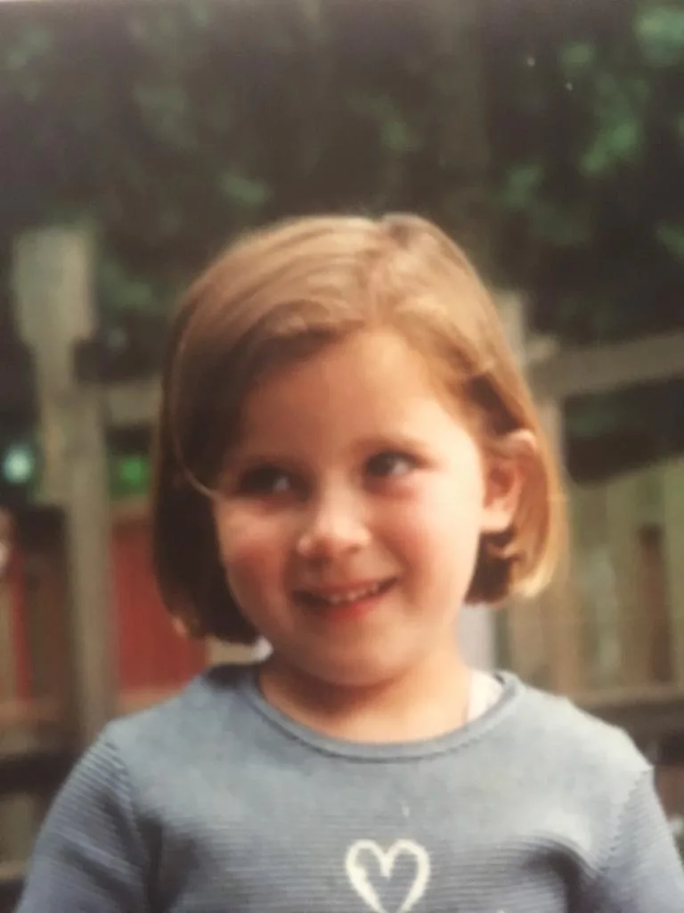 Anne Klaarmond as a child