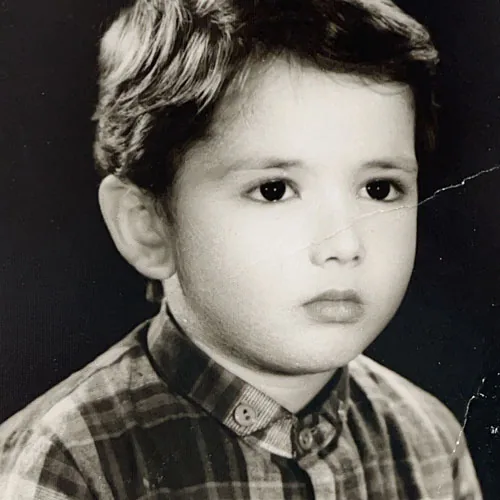 Ashkan Roshanayi as a child