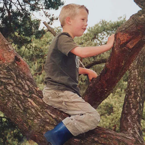 Bram Elfrink as a child