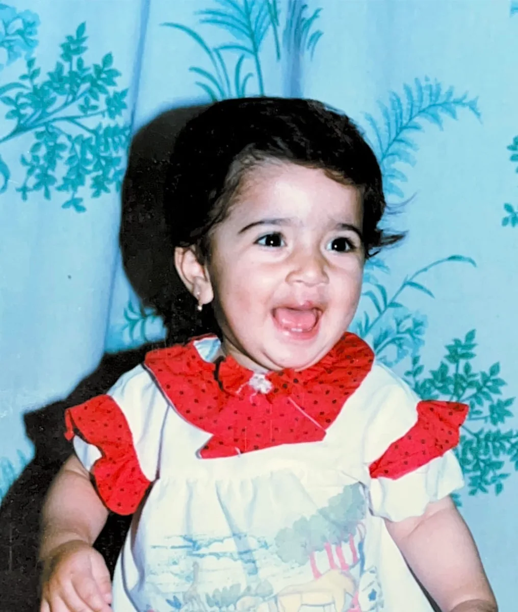 Mahdieh Tamassoki as a child