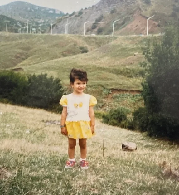 Marzieh Jafari as a child