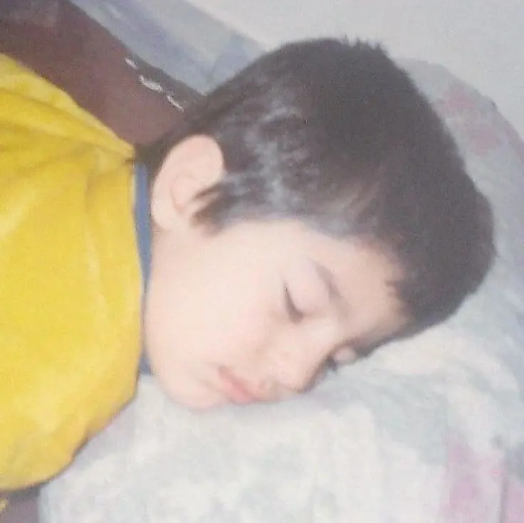 Mohsen Hasani as a child